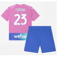 AC Milan Fikayo Tomori #23 Rezervni Dres za djecu 2023-24 Kratak Rukav (+ Kratke hlače)